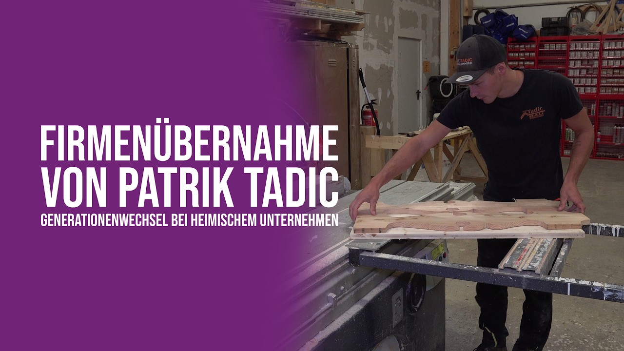 Firmenübernahme von Patrik Tadic - Generationenwechsel bei heimischem Unternehmen