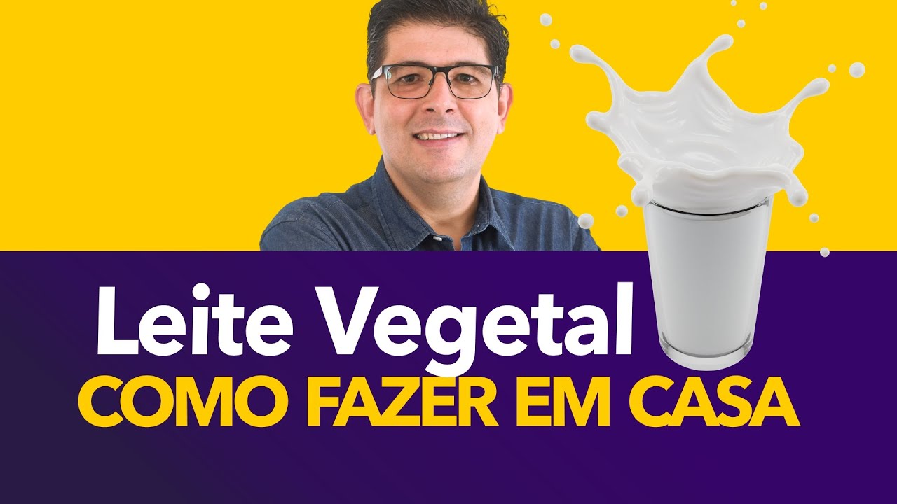 Como fazer leite vegetal de Am&ecirc;ndoas ou Coco em casa | Dr Juliano Teles