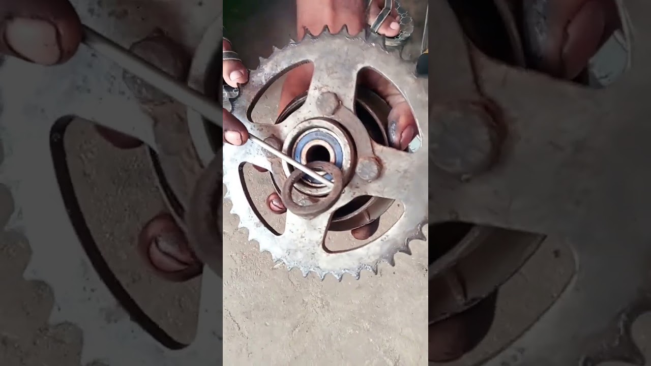 Bike Garari Hub Bearing Problem And Replacement | Honda CD 70 Chain Noise bearing number 6203