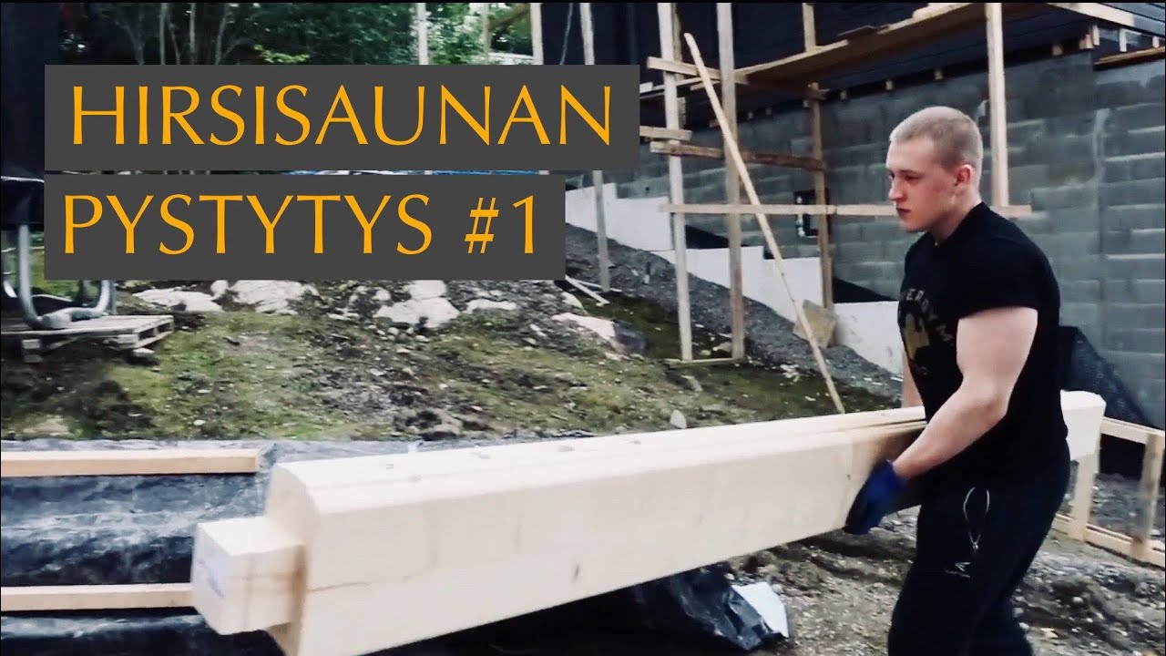 Pihasauna #1: hirsikehikon pystytys @KRANTTUTANTTU