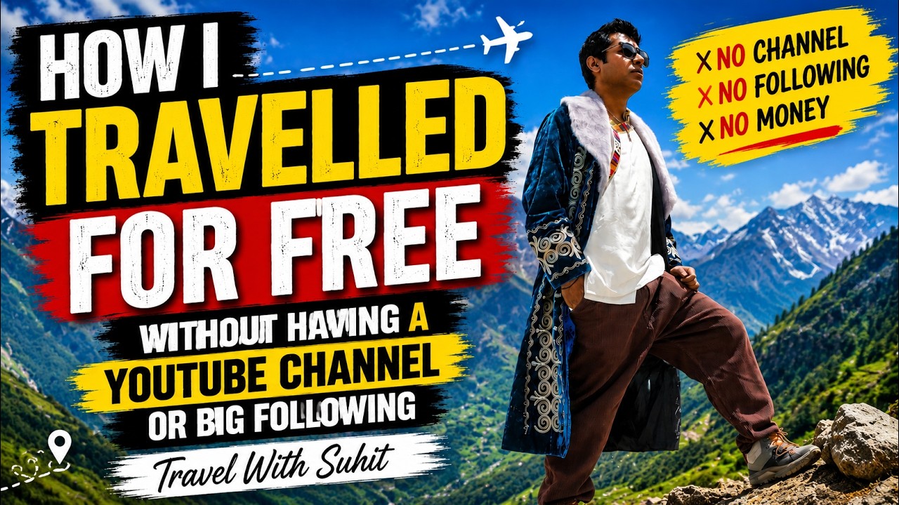 I Traveled for FREE Without YouTube or Big Instagram Followings | Here's How