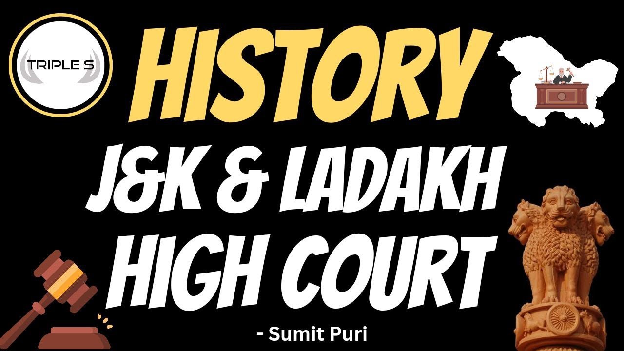History of J&K and Ladakh High Court || Junior Assistant || Marathon Lecture by Sumit Puri