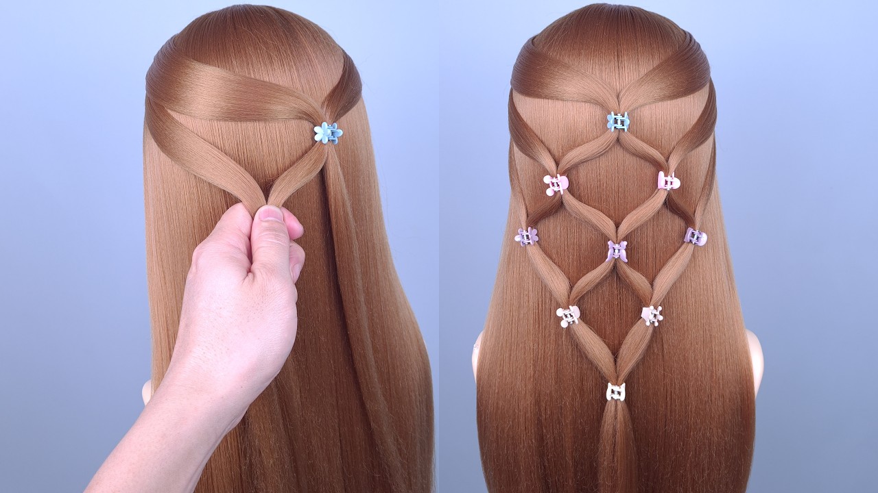 Top 2 Very Easy Unique Hairstyles_ Simple Daily Using Hairstyles_ New Stylish Hairstyle For Girls