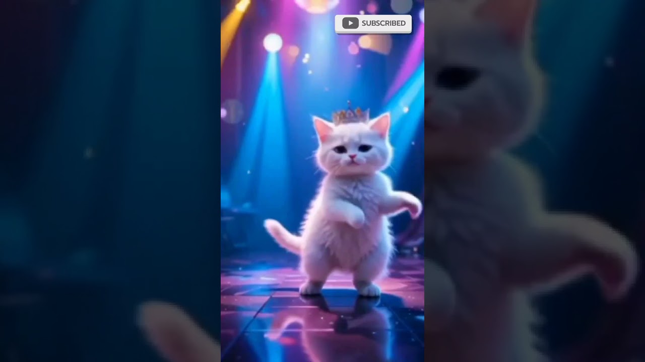 Disco Cat Dance Party 🎉🐱 #CatDance #Shorts