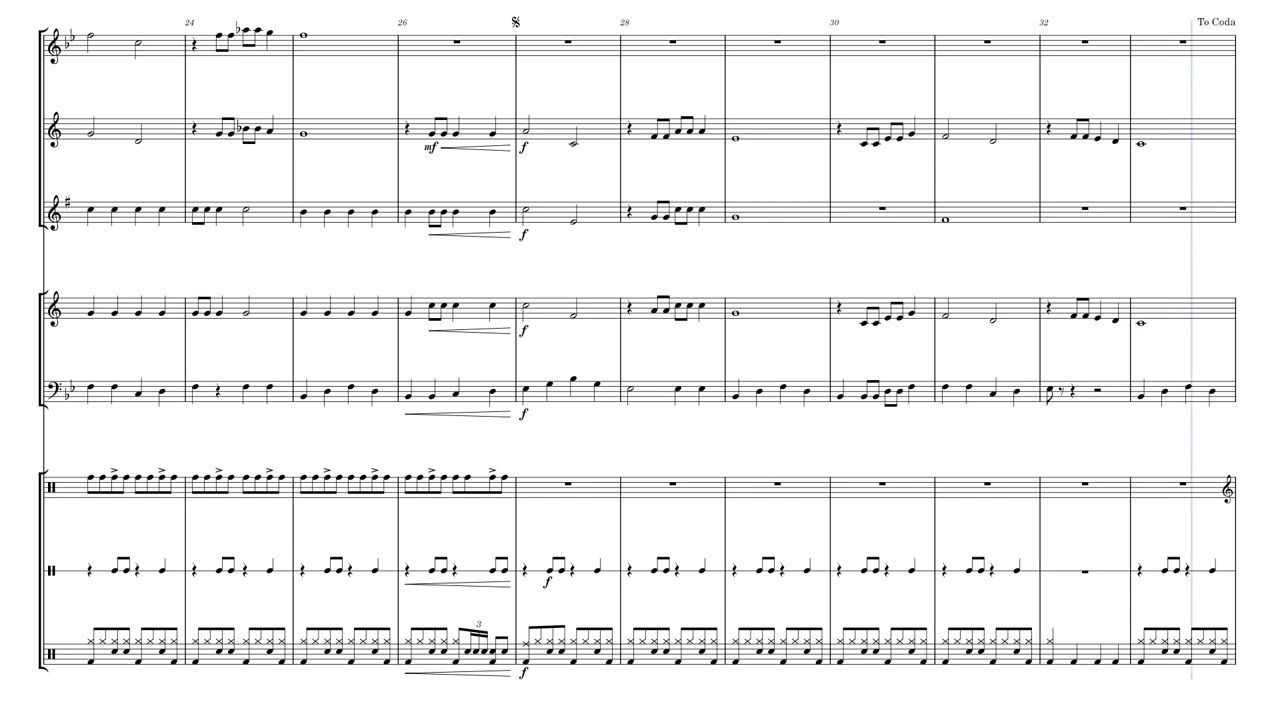 Surfin' USA (Advanced Drum Kit Version) - Arr. by Michael Sweeney