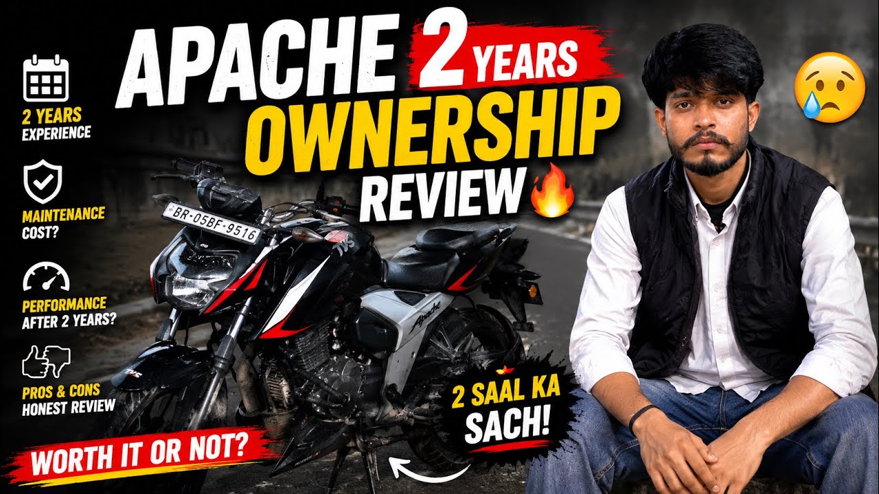 TVS apache review after 2 years || some major problem || #trending #viral #vlog #review #apache 