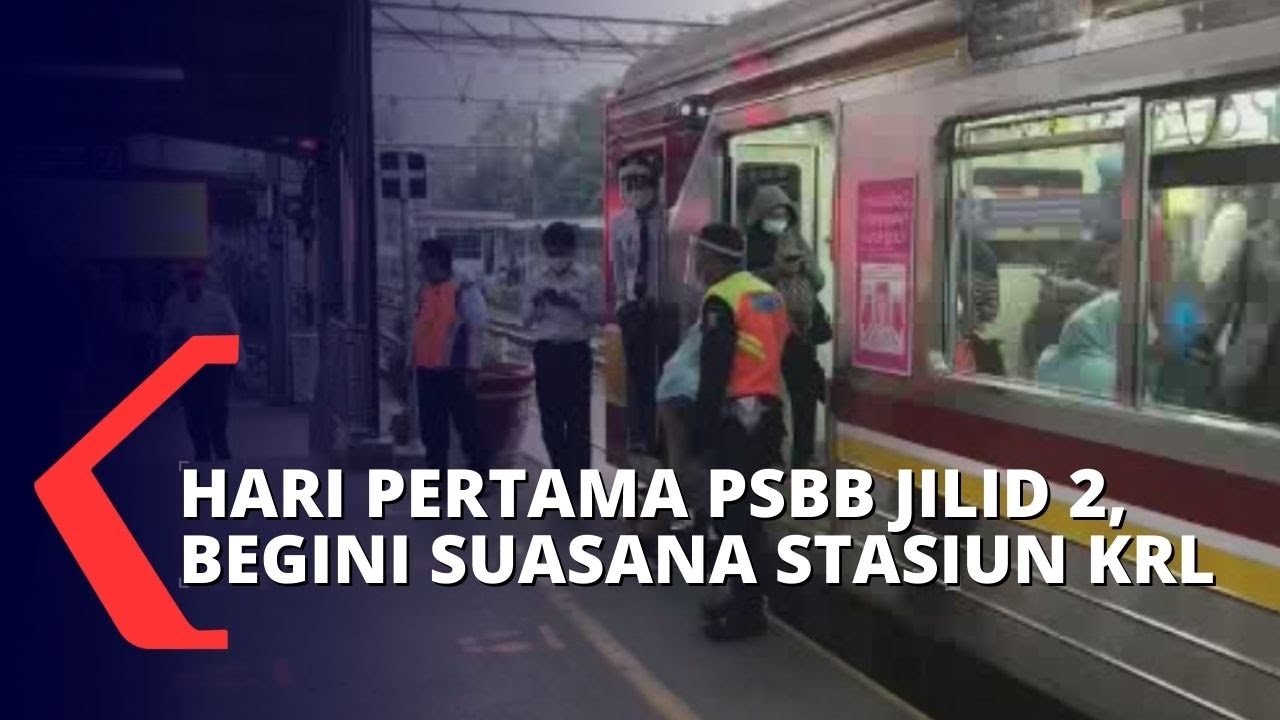 PSBB Jakarta Kembali Berlaku, Jumlah Penumpang KRL Menurun!