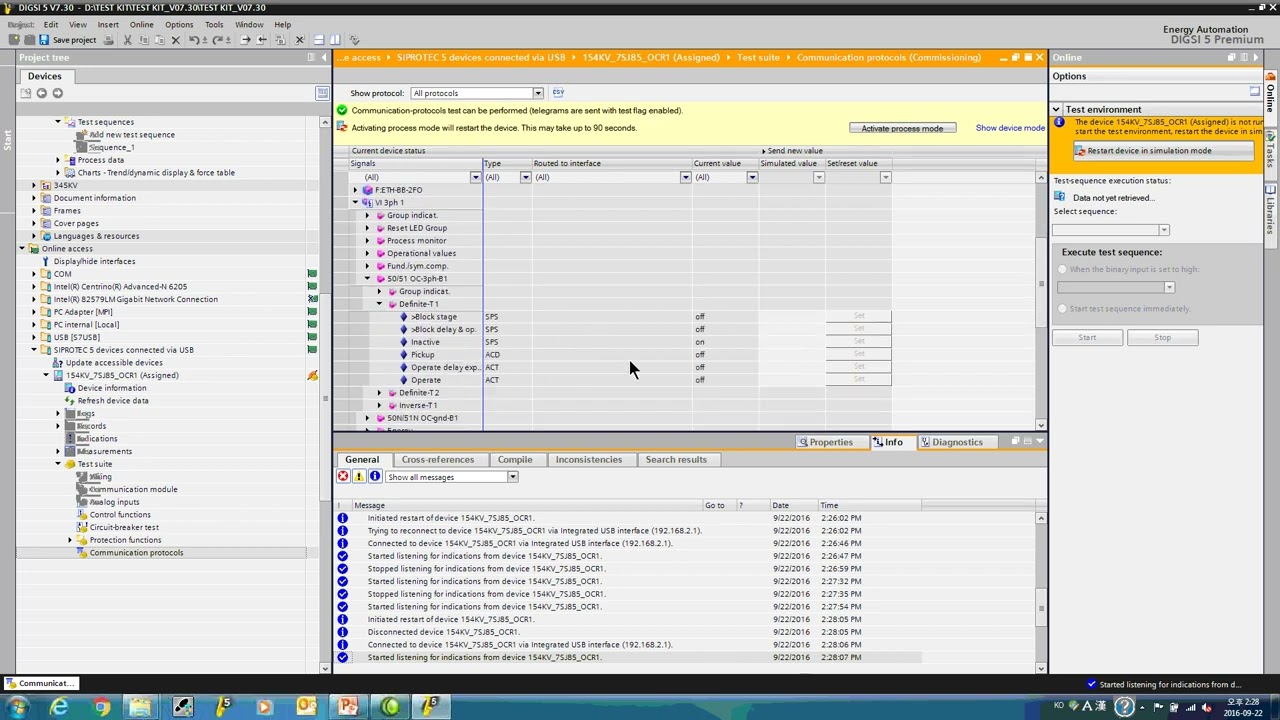 Digsi-5 Online Communication Portocols