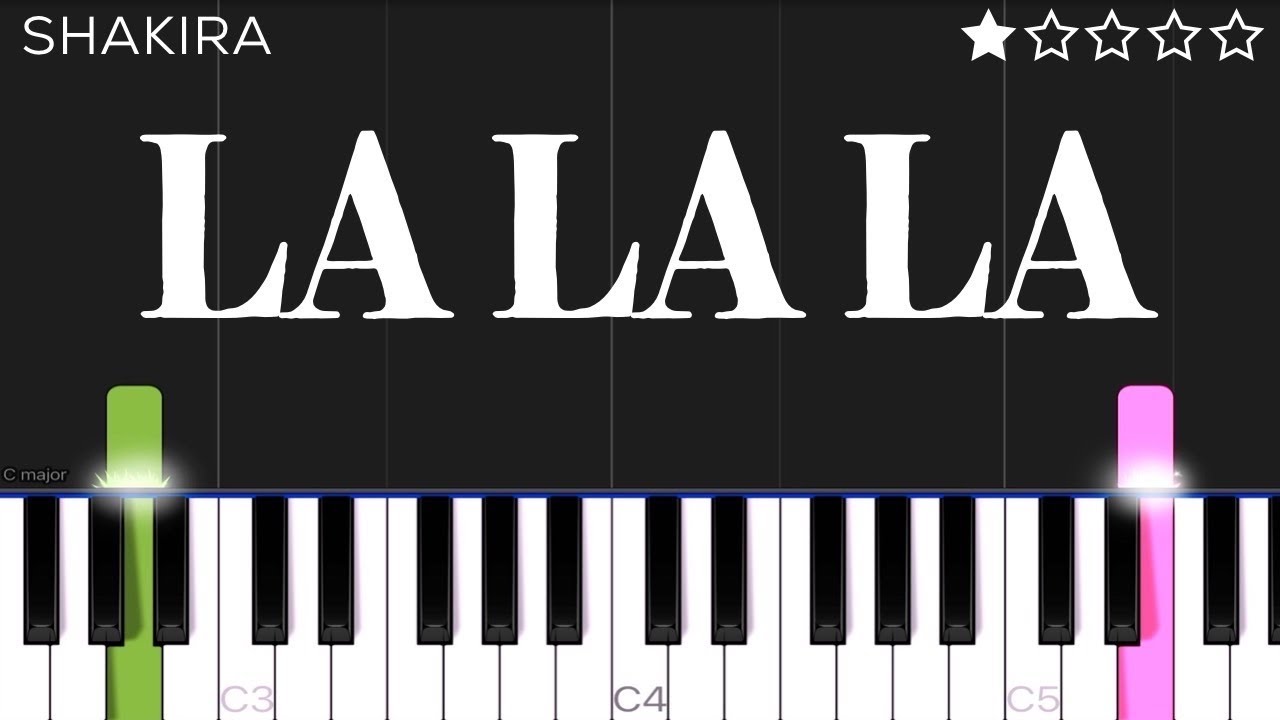 Shakira ft. Carlinhos Brown - La La La | EASY Piano Tutorial