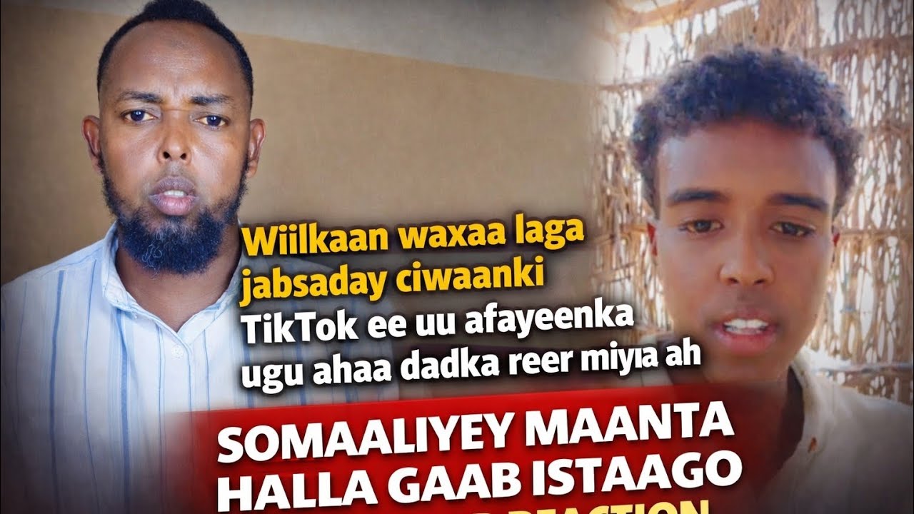 Wiilkaan waxaa laga jabsaday ciwankii tiktok ee uu afayeenka ugu aha dadka reer miyiga ah somaliyeey