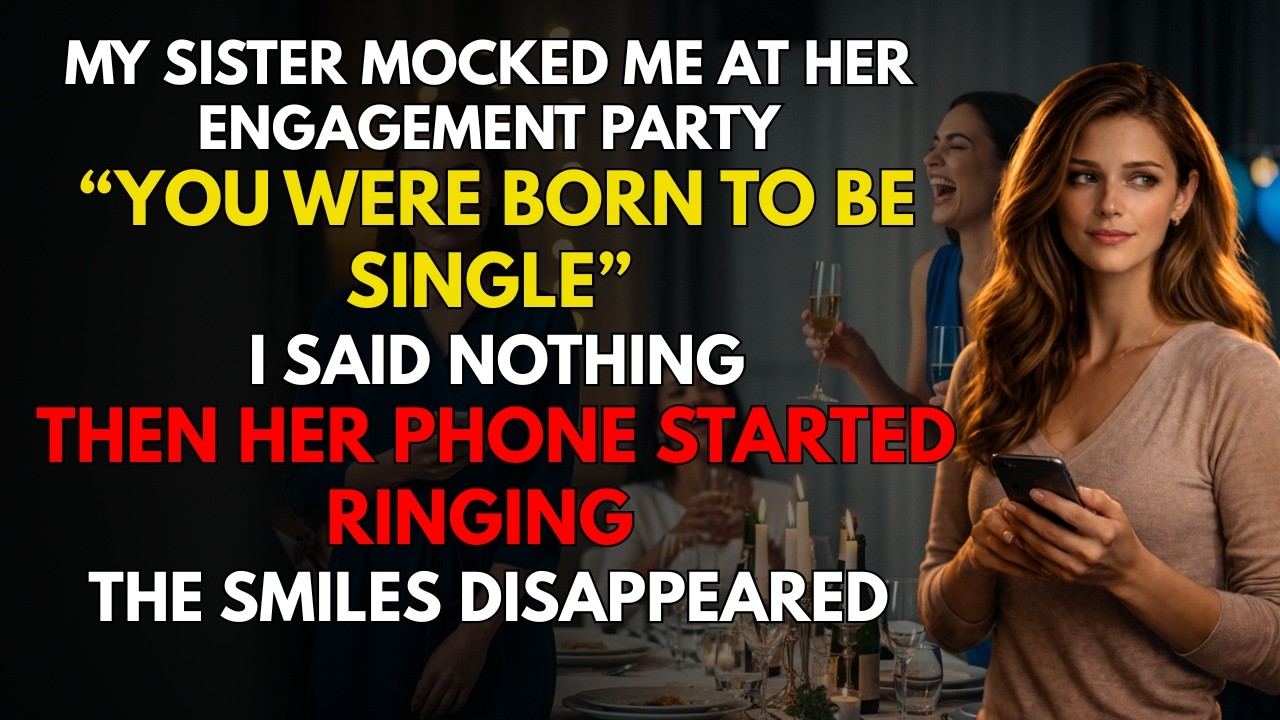 MY SISTER MOCKED ME “BORN TO BE SINGLE” — THEN MY HUSBAND MADE ONE CALL