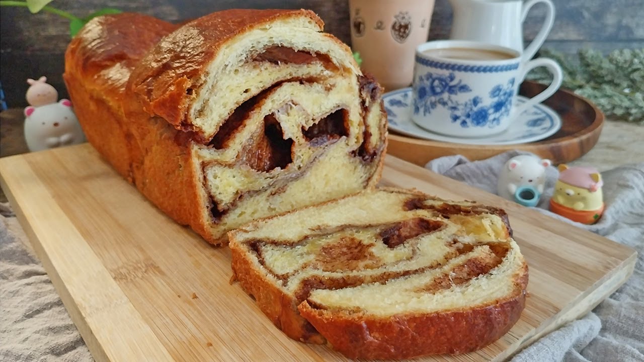 CINNAMON BRIOCHE LOAF! Delicious Hand Kneaded Braided Cinnamon Brioche Bread Recipe