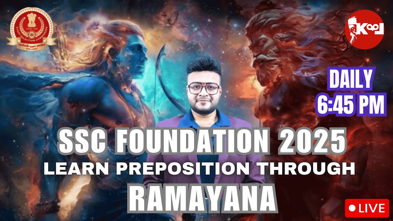 LIVE 🔴 SSC CGL 2025 English Class | PREPOSITION CLASS | Grammar rules PYQs | SSC FOUNDATION 2025 🔥