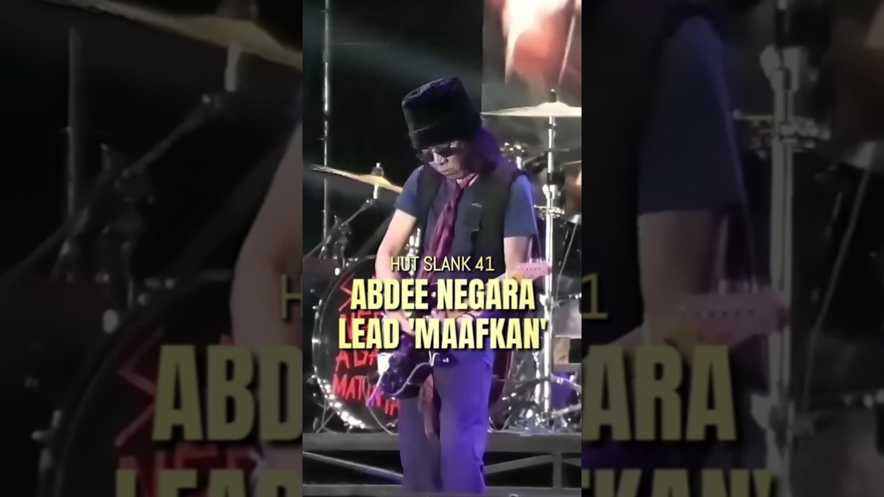ABDEE NEGARA LEAD GITAR 'MAAFKAN' Live at HUT SLANK 41 #abdeenegara #hutslank41 #ultahslank41