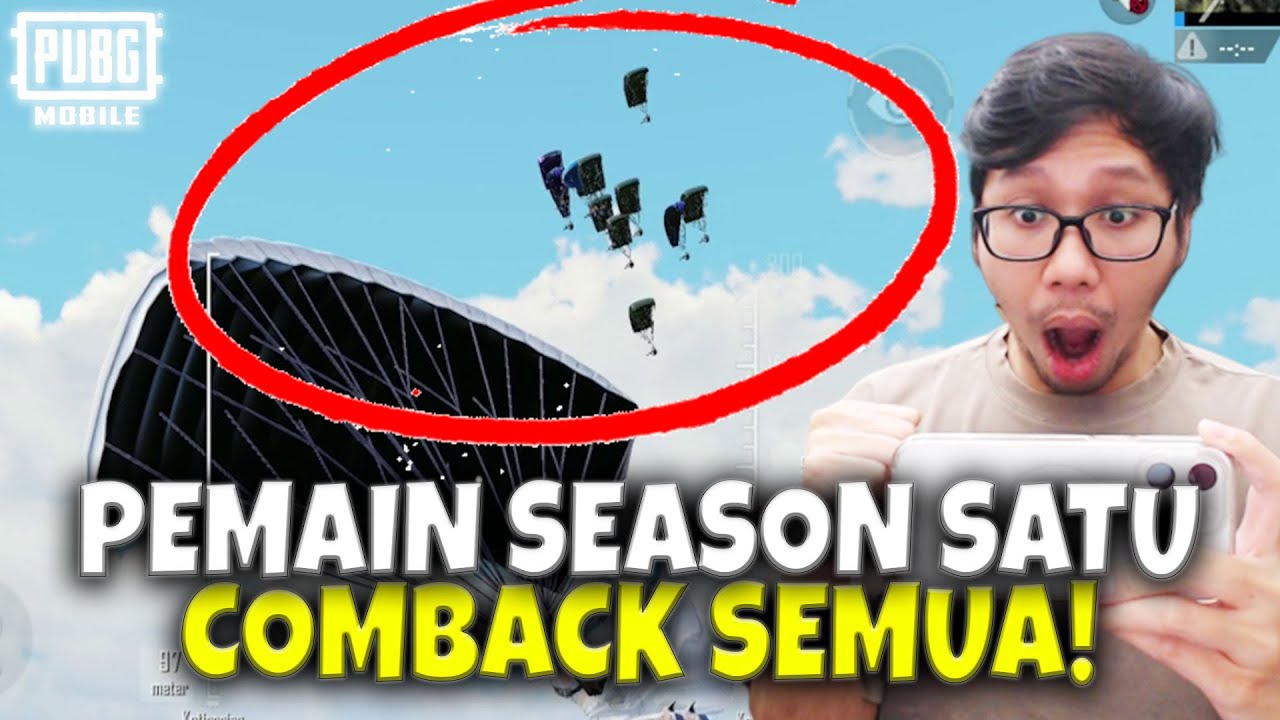 MERINDING! KETIKA PLAYER SEASON SATU KEMBALI LAGI! LANGSUN TURUN ROZHOK! - PUBG MOBILE!