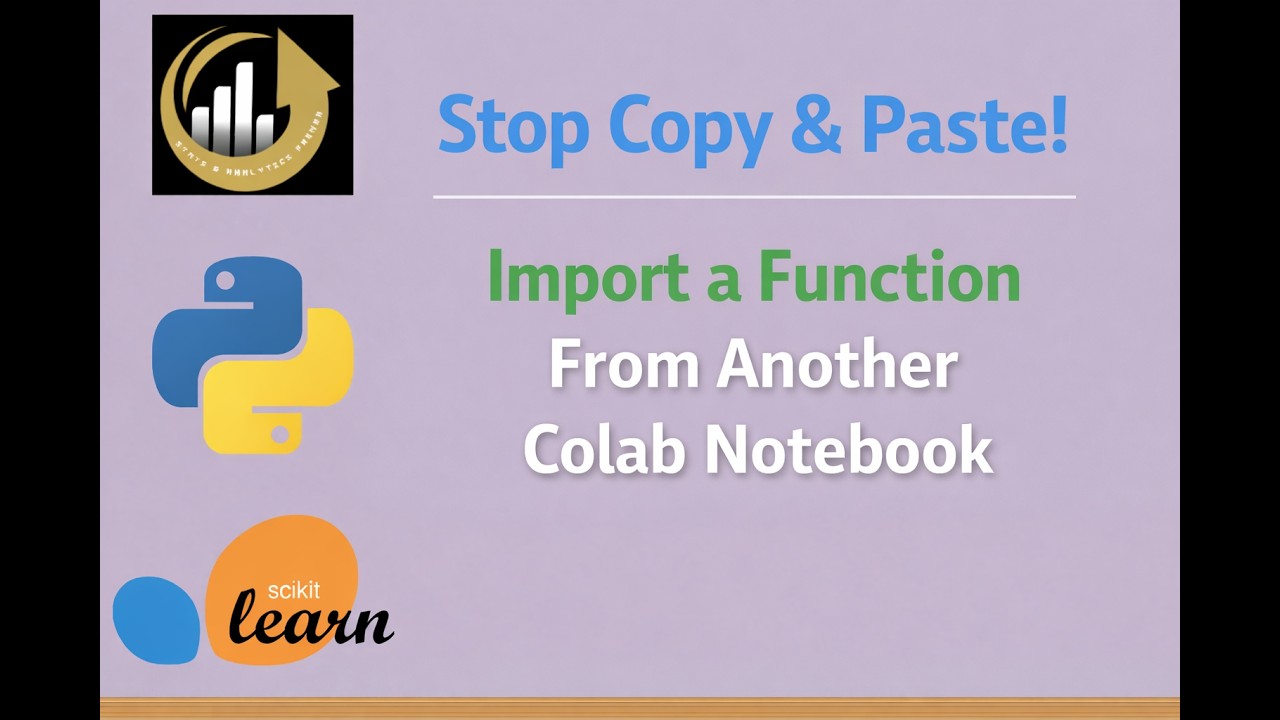 Reuse Your Code! Importing Functions Across Google Colab Notebooks