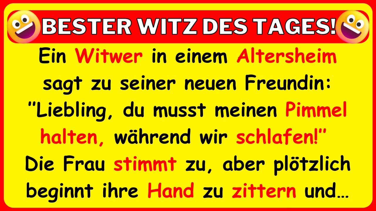 🤣 BESTER WITZ DES TAGES! Ein Witwer in einem Altersheim findet eine neue Freundin mit zittrigen...
