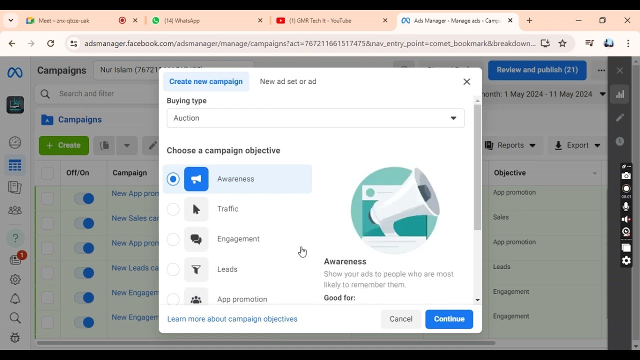 Facebook ads marketing||Facebook Ads Campaign Bangla Tutorial 2024