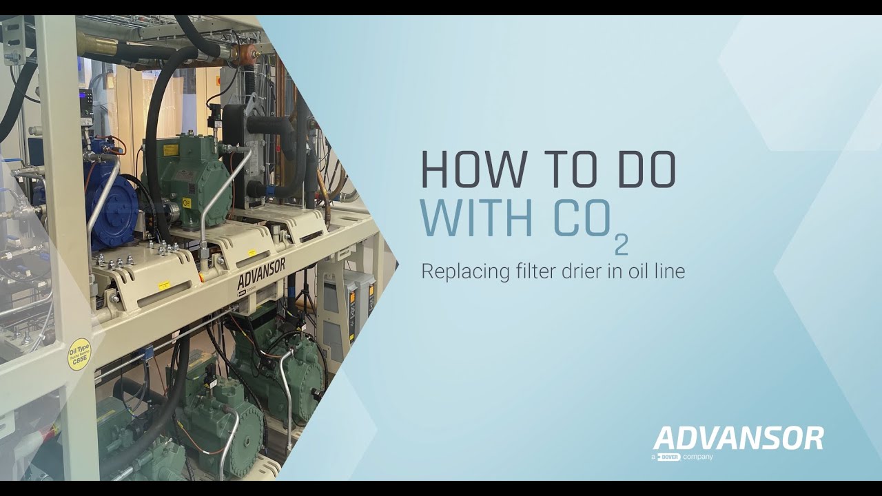 Replace the filter drier in an oil line