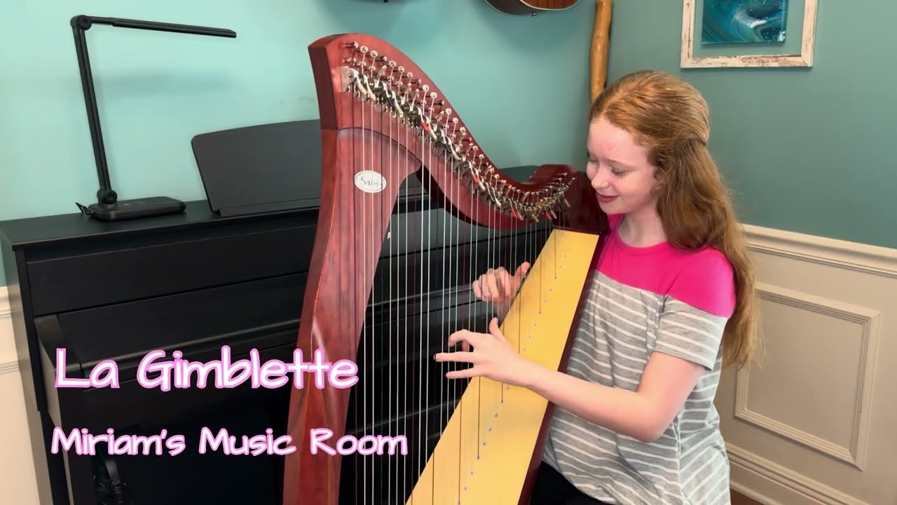 La Gimblette (harp) 12-year-old harpist