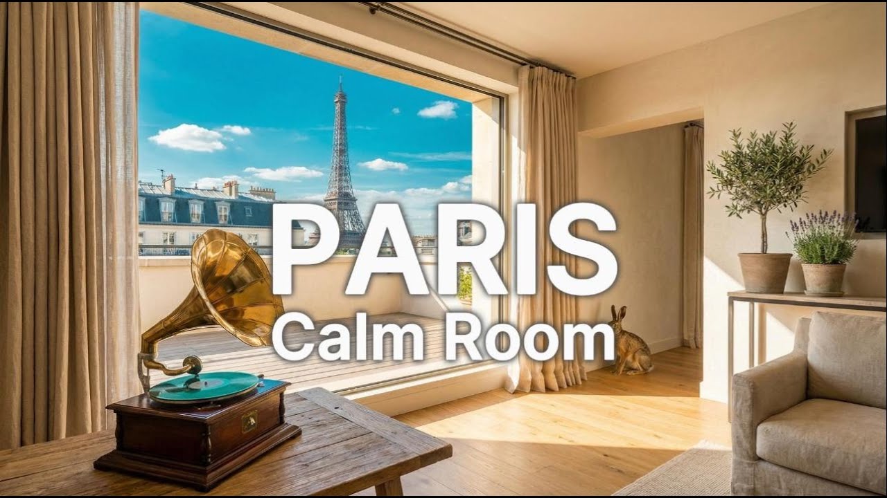 Paris Calm Room 🗼&ndash; Relaxing Music for Focus & Soft Daylight Ambience