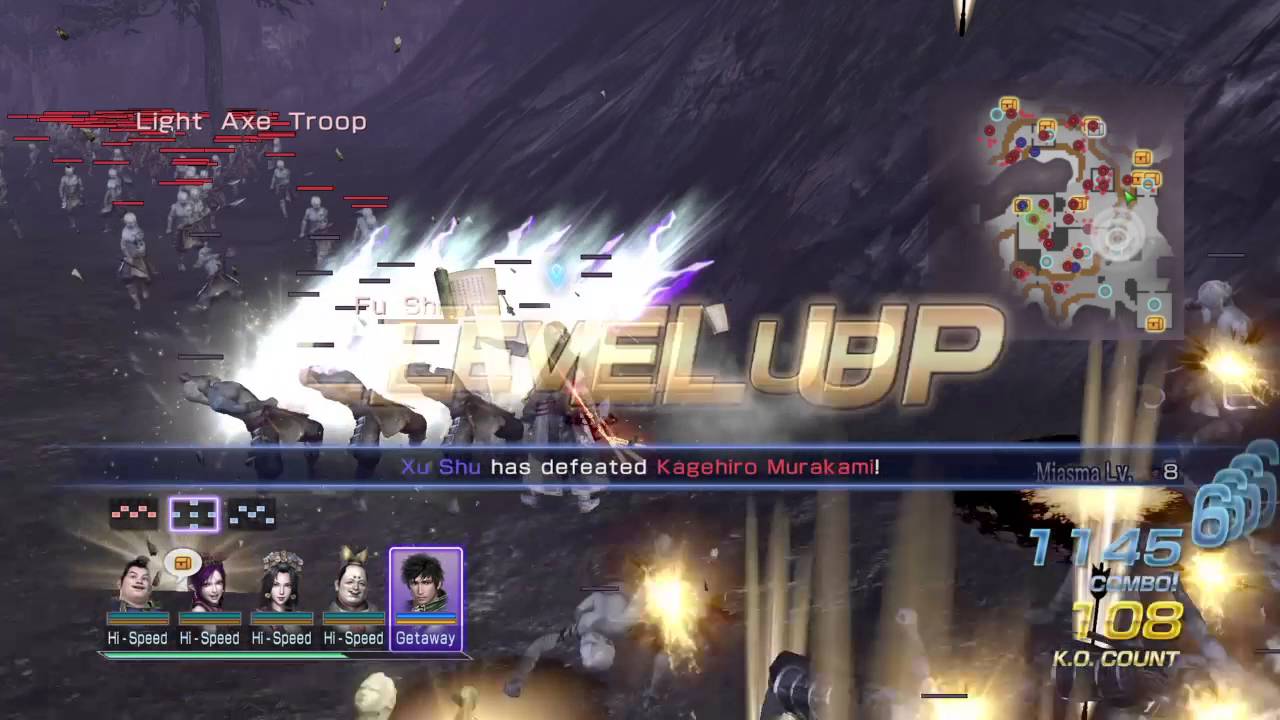 Warriors Orochi 3 Ultimate - Fast Level + Promotion + Growth Points in Gauntlet Mode (PS4)