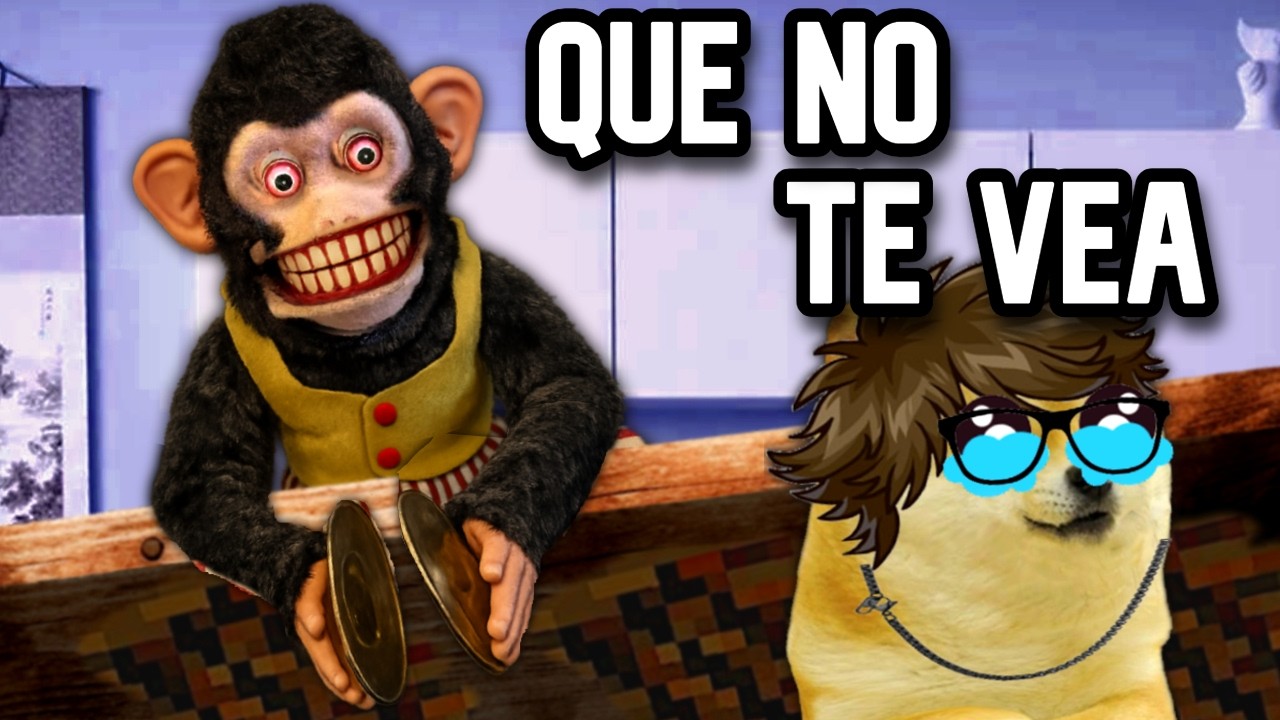 NO TENGAS JUGUETES, El MONO HUMANO te ve siempre (Mono con platos) - Hilos con cheems