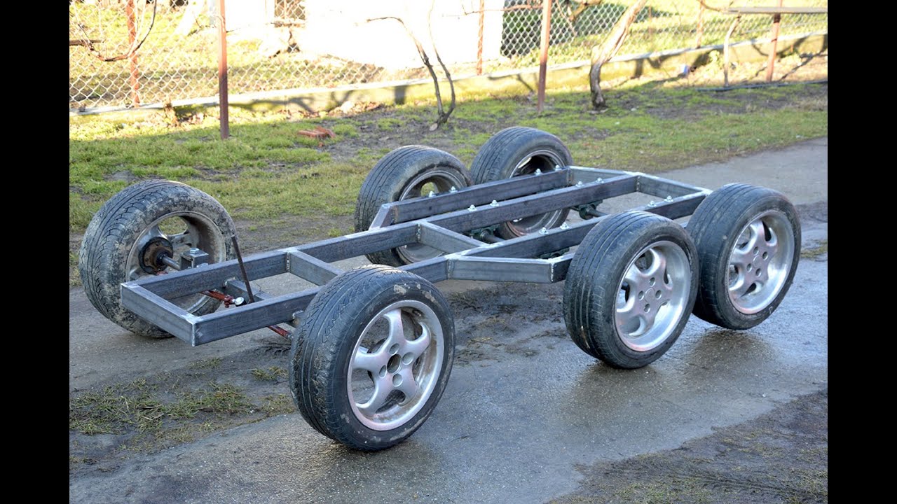 Homemade QUAD 6x6 WHEELS With CAR ENGINE ?! Part 1