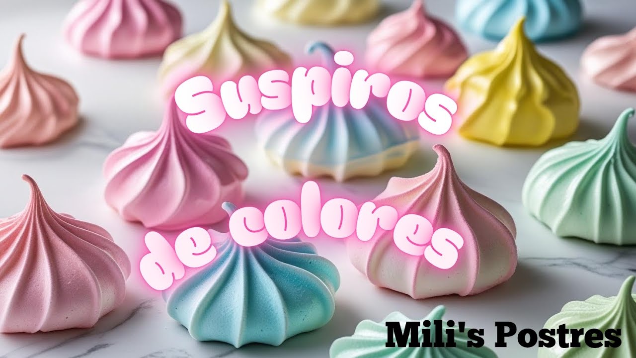 Suspiros de colores 🥰🥰😋MERENGUITO DE TODA LA VIDA 🇨🇺