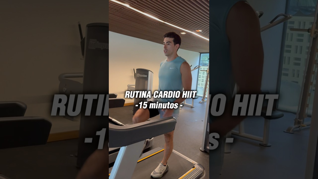 Rutina de cardio hiit en caminadora en 15 min👟🏃🏻&zwj;♂️#cardiohiit #runningroutine #workoutmotivation