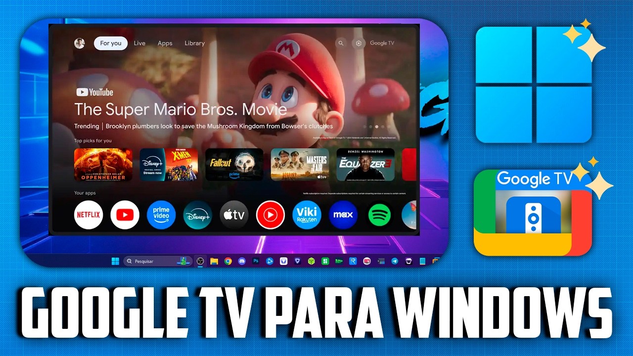 GOOGLE TV 14 LIBERADO! como instalar no Windows e usar sem formatar ( Rápido e fácil )