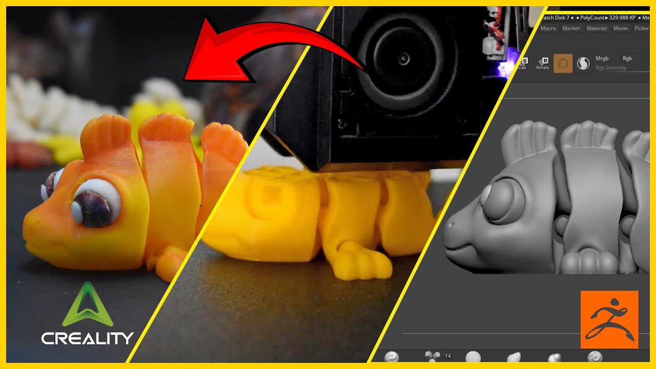 ZBrush to 3D Print: Building & Fixing an Articulated Fish from Scratch