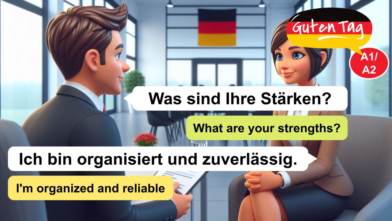 German Job Interview | German Conversation for Beginners