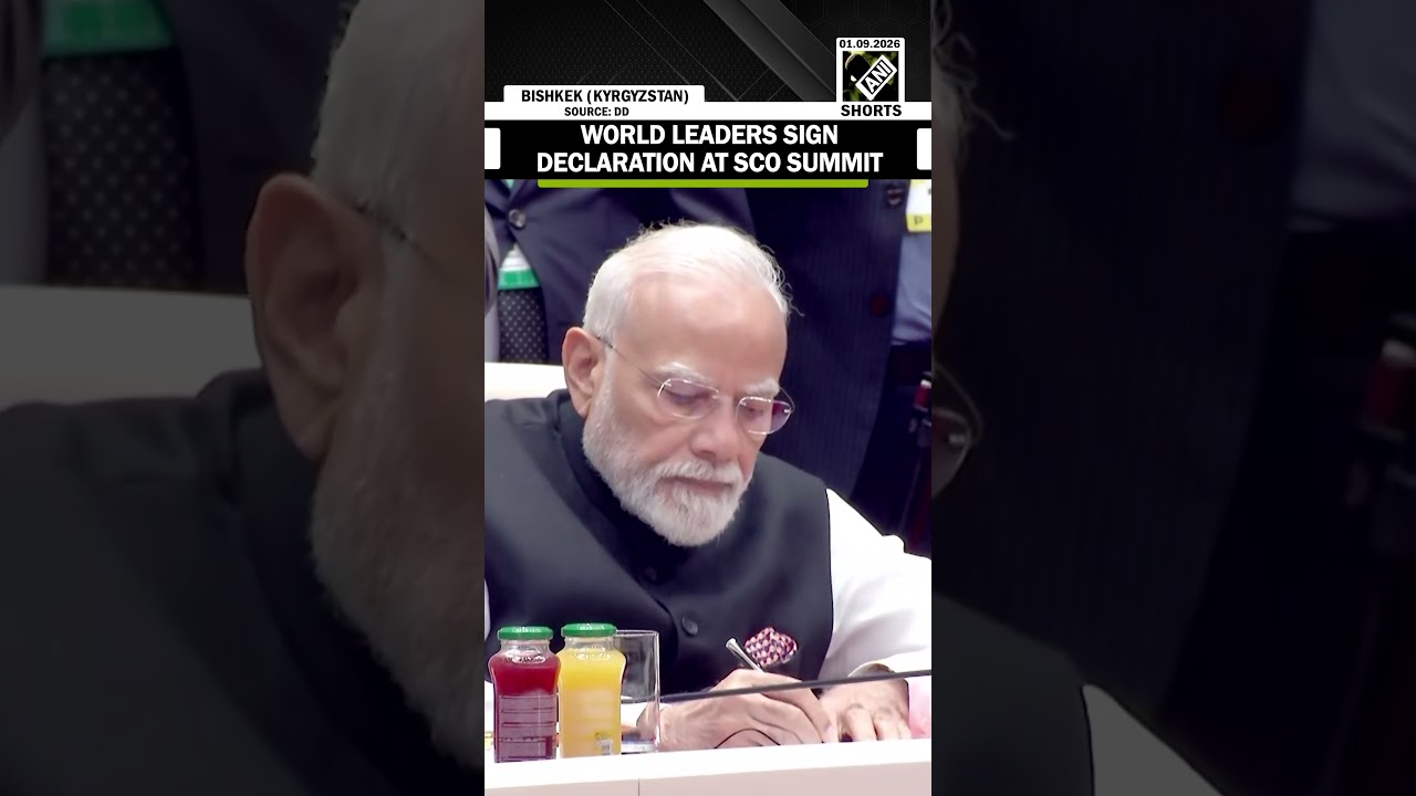 PM Modi, Xi, Putin & other world leaders sign declaration at 26th SCO Summit in Bishkek, Kyrgyzstan