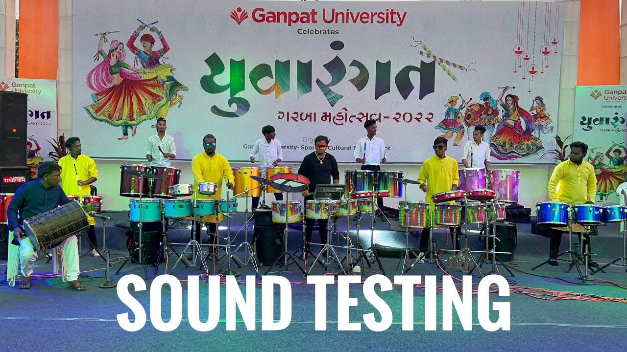 SOUND TESTING || SOLO RIDHAM || DANDIYA BEATS GROUP || LATEST VIDEO || MAHESANA GUJARAT ||