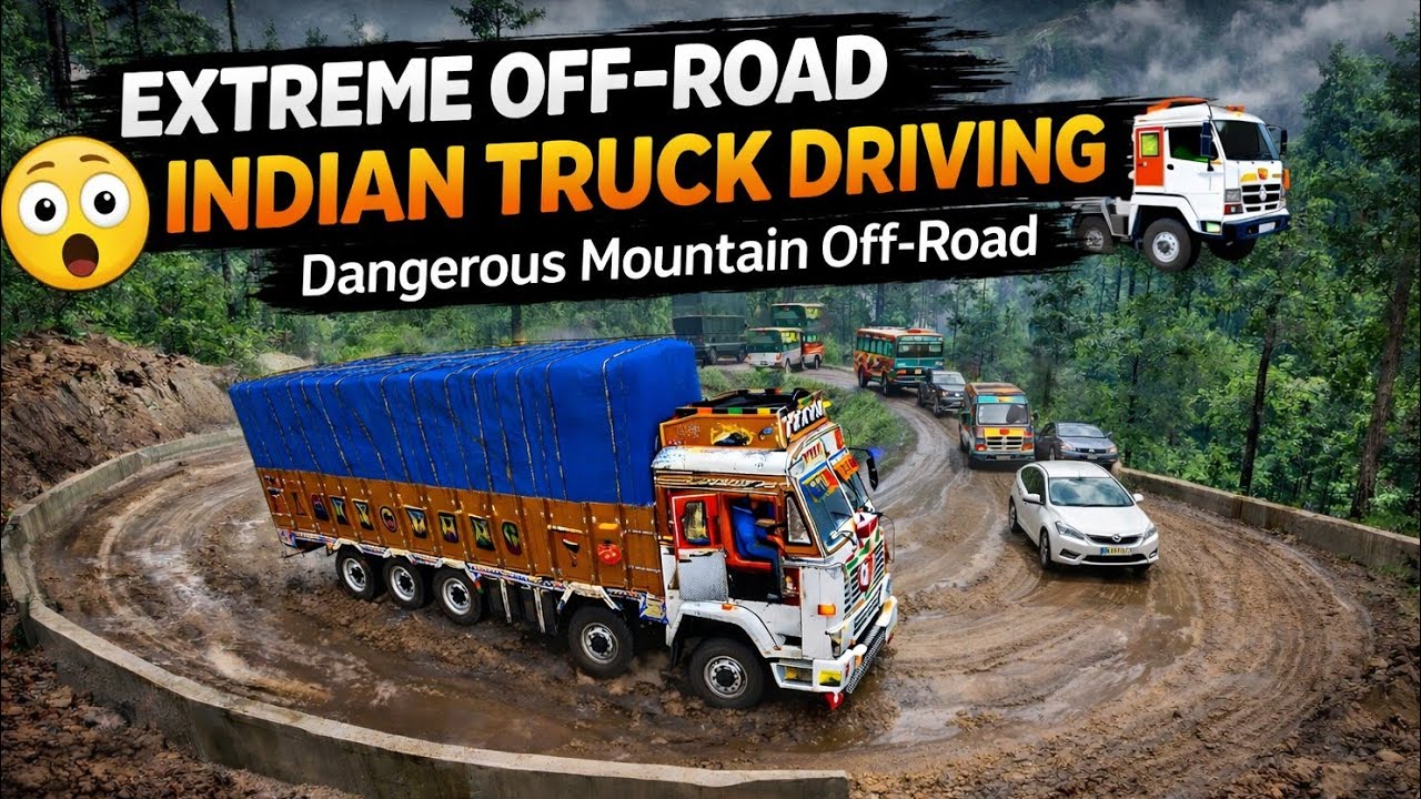 Heavy Indian Truck on Extreme Off-Road 😱 | Truck Simulator