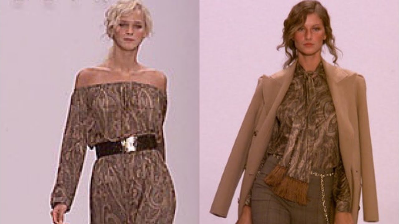 Michael Kors For Celine Autumn Winter 2000 OST Feat Gisele and Carmen Kass