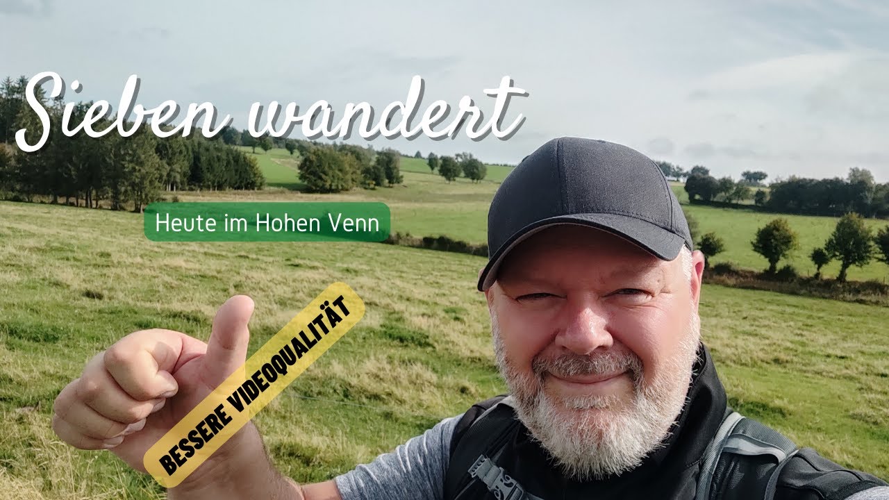 Sieben wandert wieder Belgien Hohes Venn Ternell Wildnis Wanderung Getzbach und Hill 4K