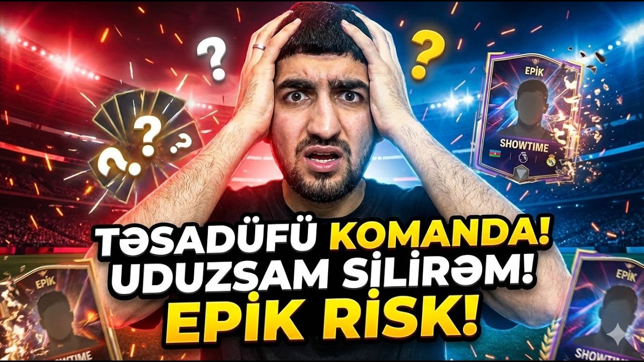 TƏSADÜFİ KOMANDA ilə KLASMAN OYNADIM! UDUZDUM!?😱 EPIK SİLMƏ CƏZALI CHALLANGE! KART challange #1