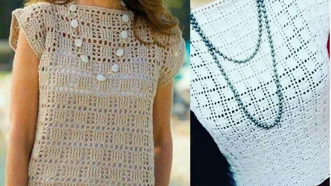 كروشيه بلوزة روعة للبنات وسهلة جدا