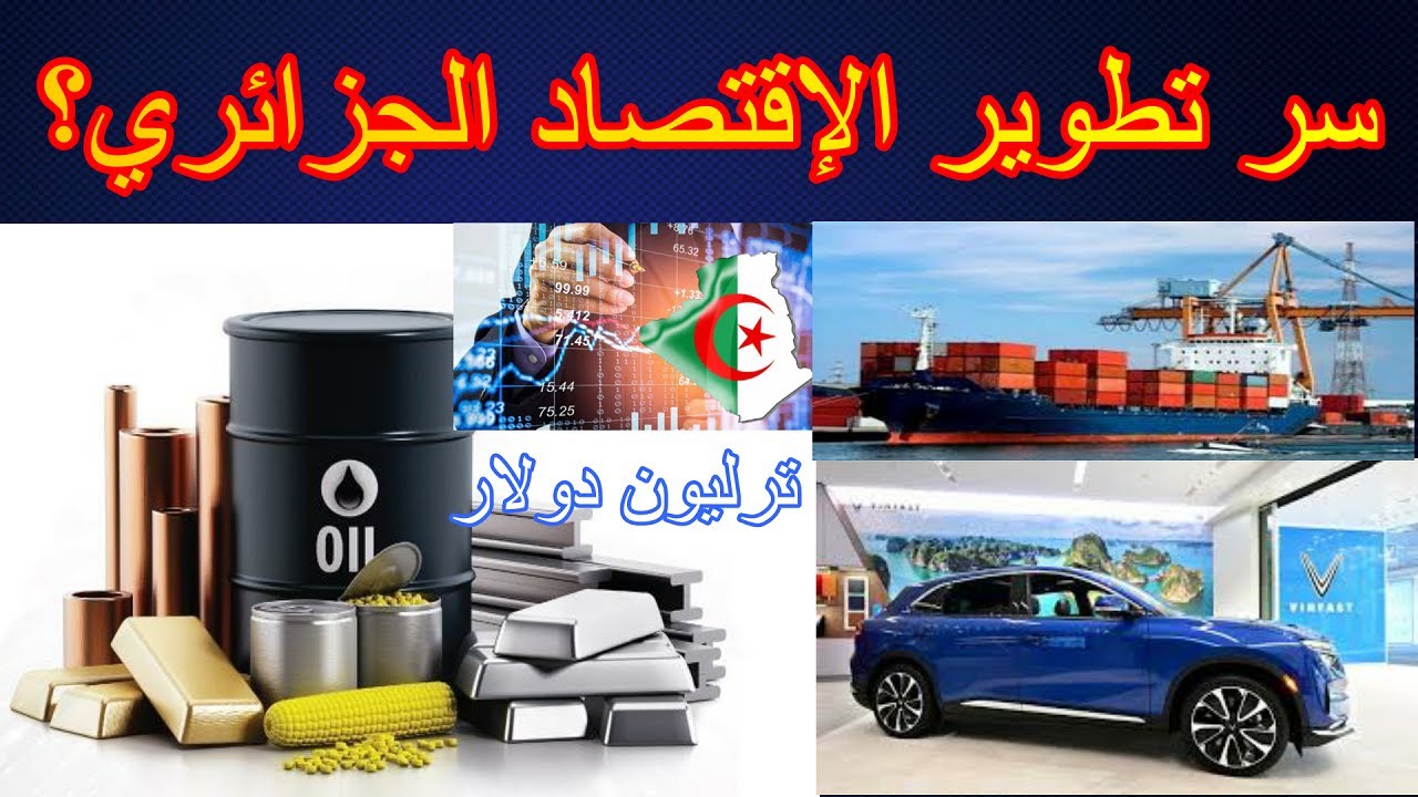 الطريقة الصحيحة لتنويع الاقتصاد الجزائري  ووصول الناتج المحلي ل ترليون دولار؟
