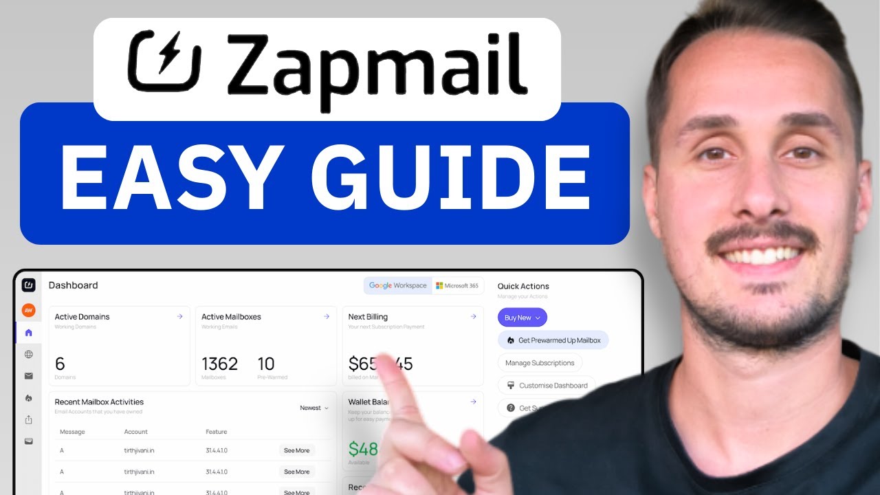 Zapmail.ai Beginner Tutorial: How To Create Cold Email Mailboxes in Bulk (Step by Step)