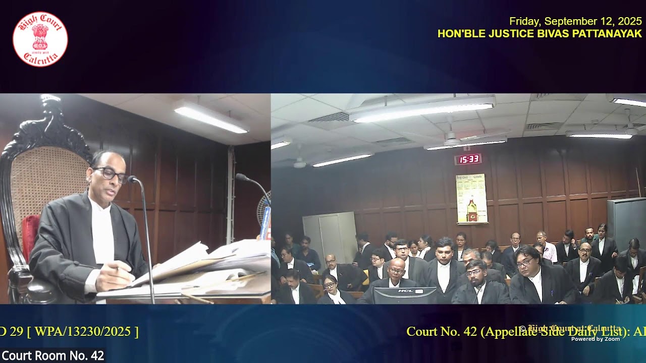 12 September 2025 | Court No. 42 | Live Streaming of the Court proceedings.