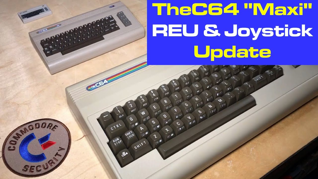 Обновление прошивки TheC64 "Maxi" v1.5.2: замена джойстика и поддержка REU