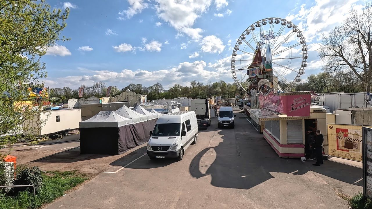 Speyerer Frühjahrsmesse 2025 ( Aufbau-Rundgang )