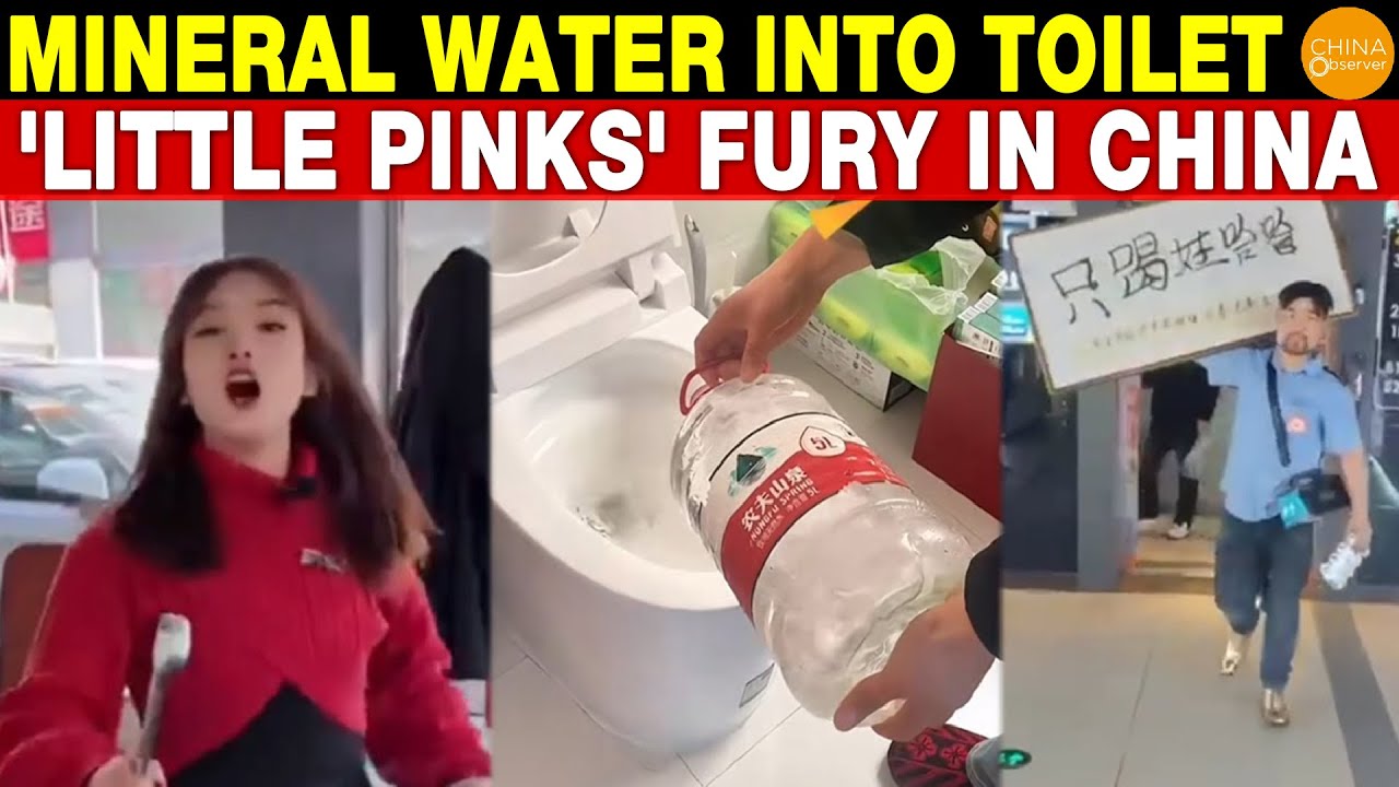 Mineral Water Poured into Toilet, ‘Little Pinks’ Anti-Japanese Outrage in China