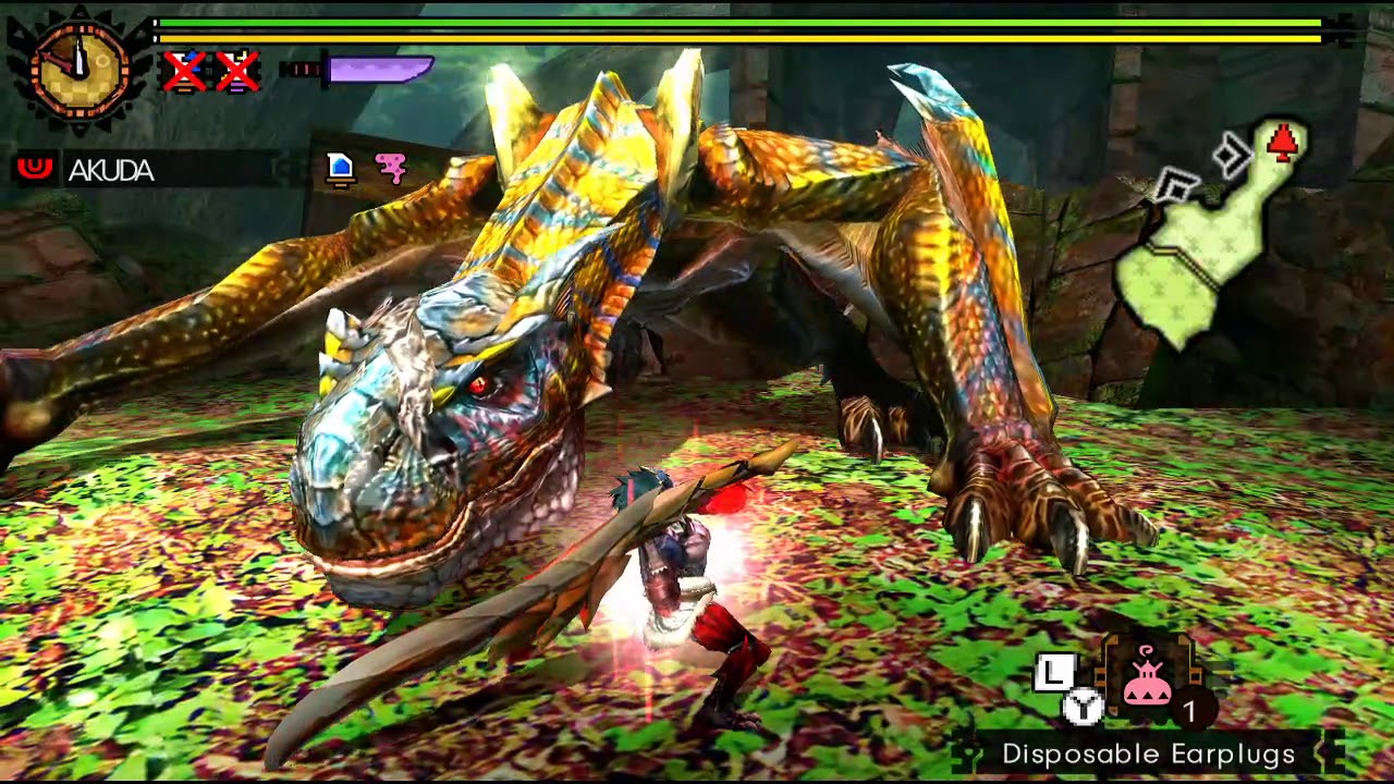 【MH4G】Lv140 ティガレックス 生産大剣 ソロ 6:04
