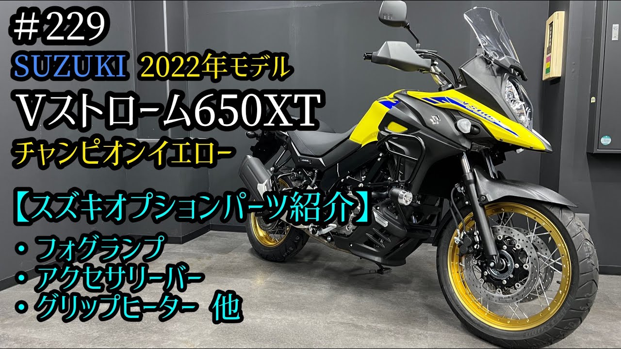 【旅バイク】Vストローム650XT カスタムパーツ紹介！