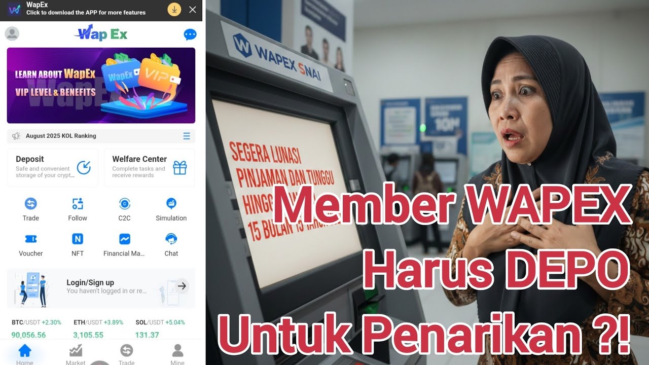 Member WAPEX harus DEPO untuk PENARIKAN ?!