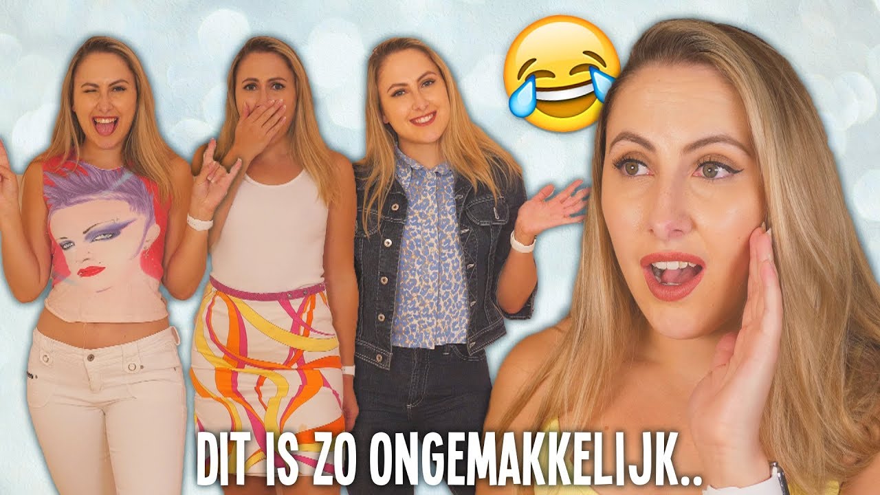 Ik ga weer OUDE KLEDING van mijn MOEDER passen!